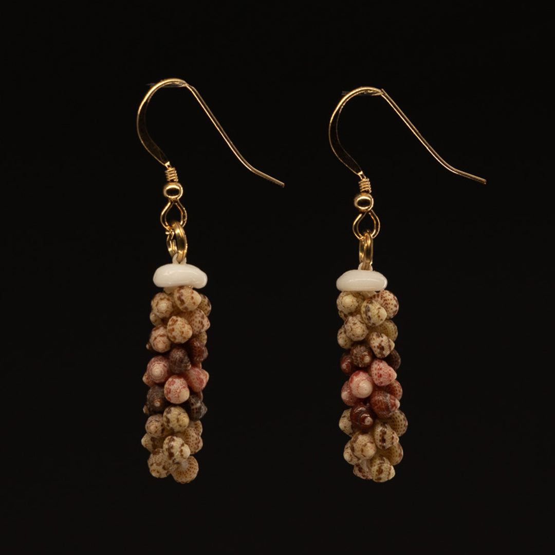 1" Niʻihau Shell Earring | Kahelelani | Poepoe Pālua