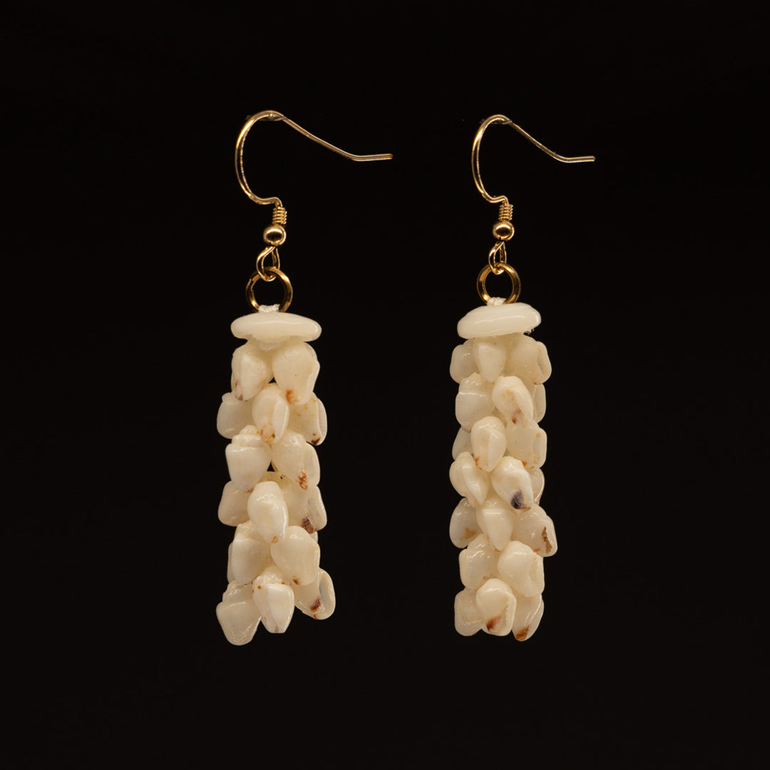 1.25" Niʻihau Shell Earring | Momi | Pahā