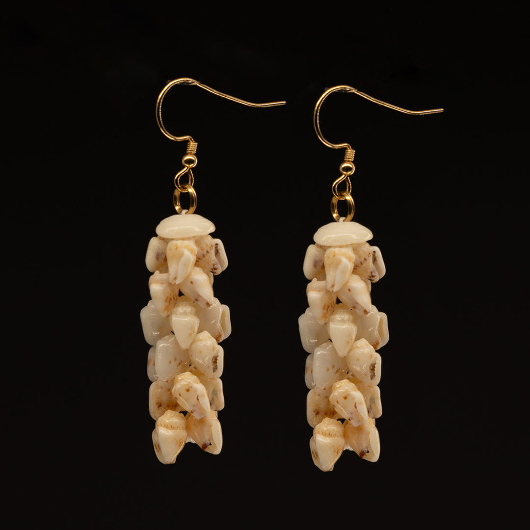 1.25" Niʻihau Shell Earring | Momi | Pahā