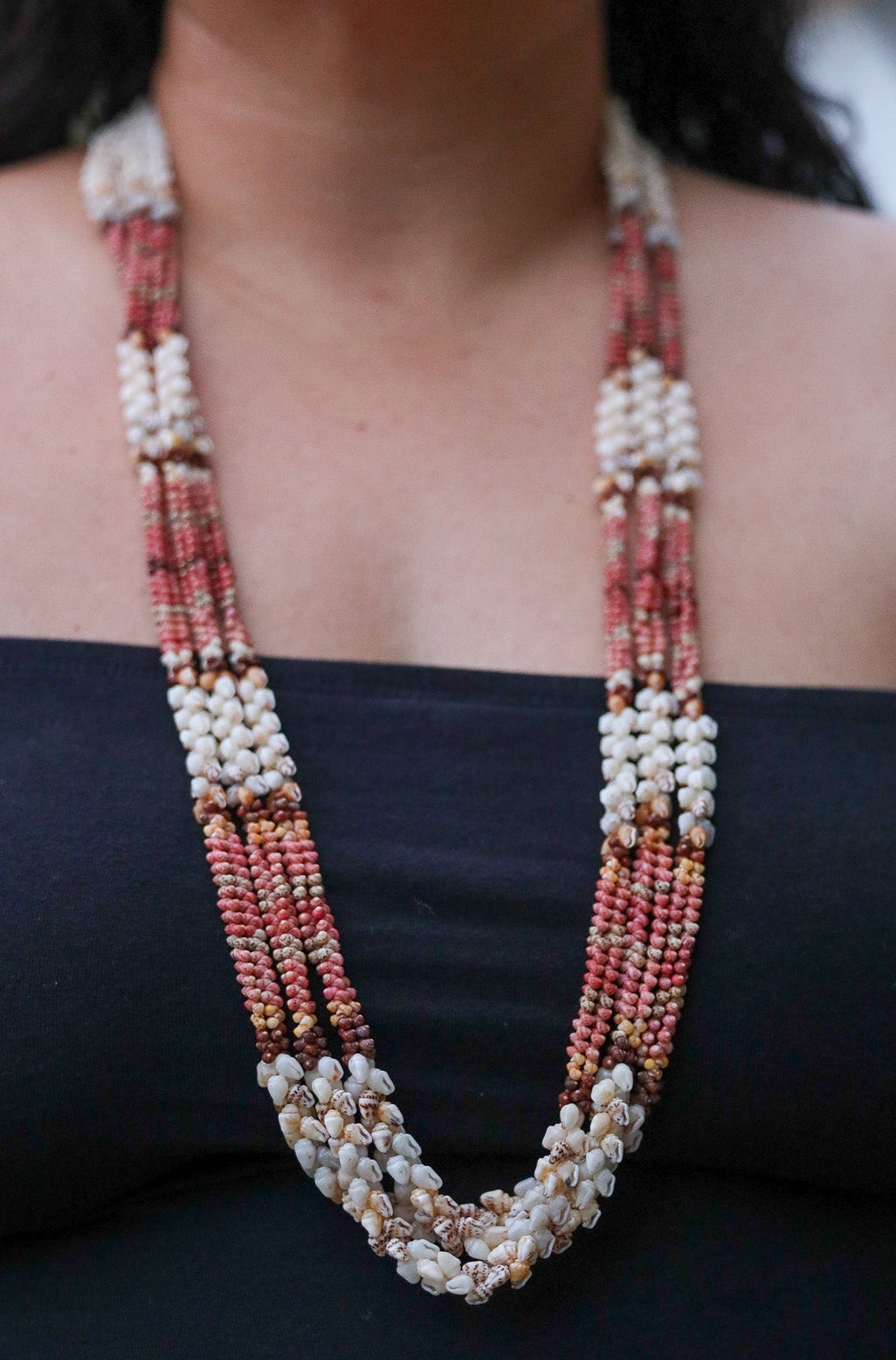 40" Niʻihau Shell Lei | 3 Strand|Kipona Style