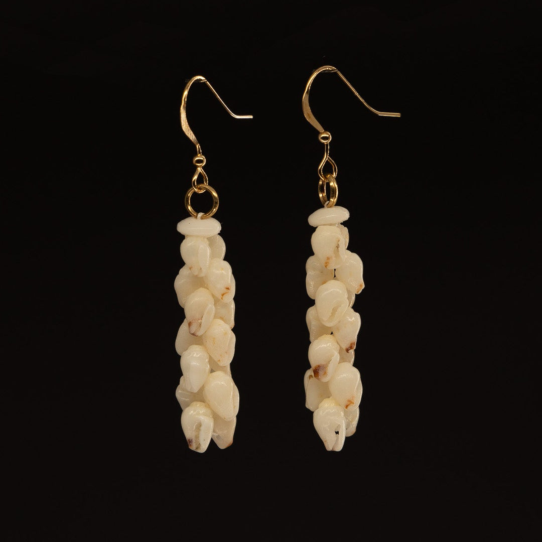 1.25" Niʻihau Shell Earring | Momi | Poepoe