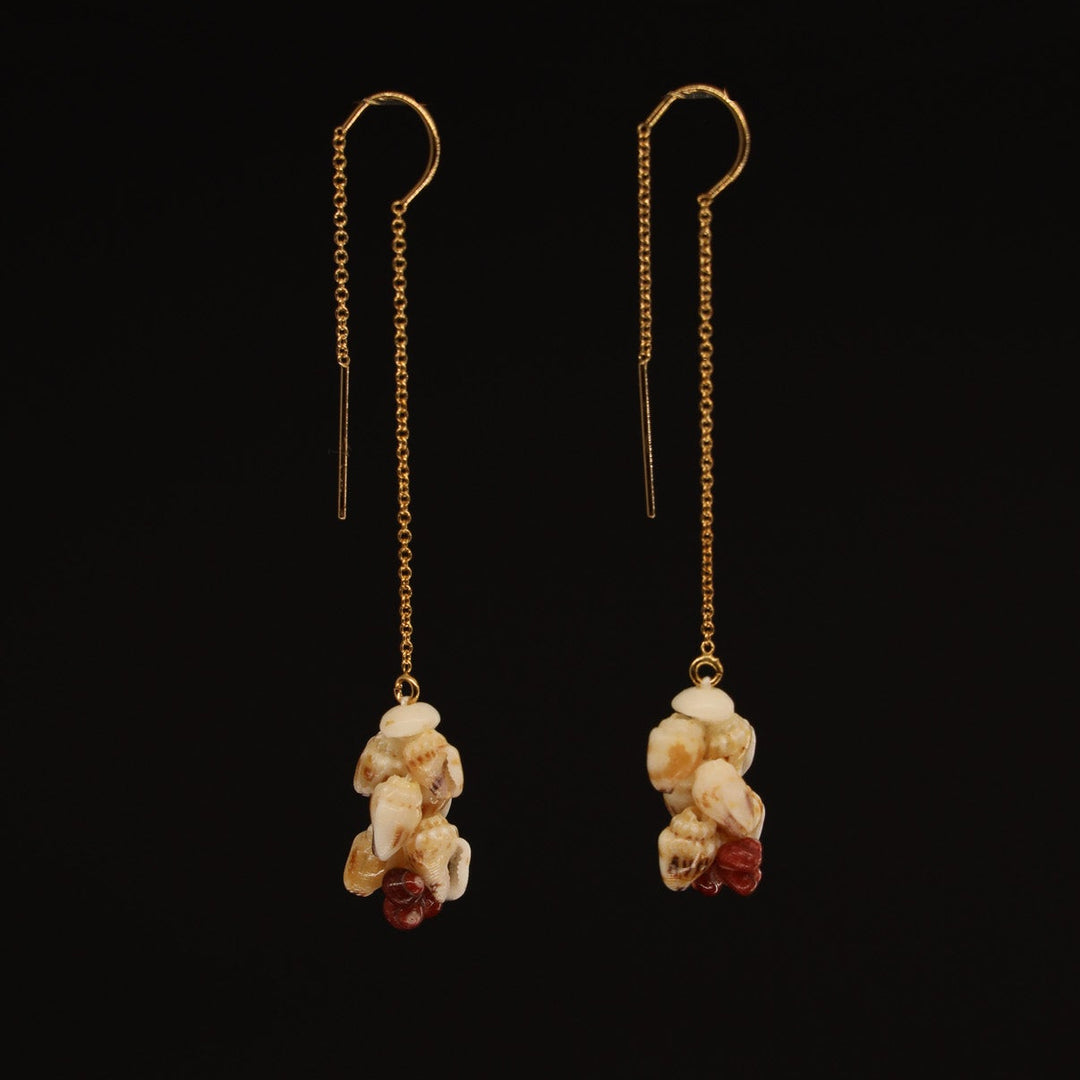 2.25" Niʻihau Shell Earring | Kipona | Threader