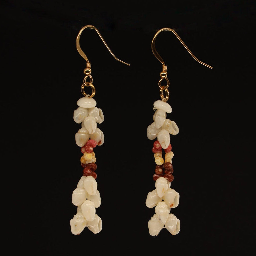 1.75" Niʻihau Shell Earring | Kipona