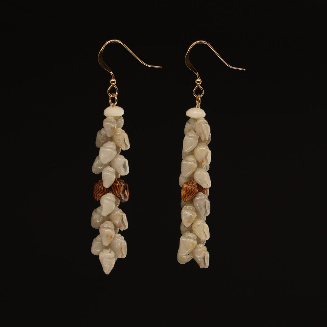 1.75" Niʻihau Shell Earring | Momi | Pīkake*