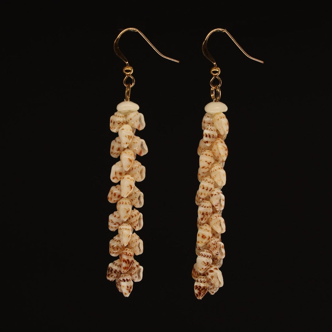 2" Niʻihau Shell Earring | Momi | Pīkake*