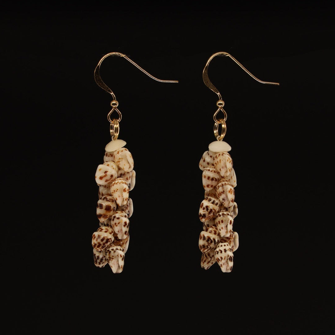 1" Niʻihau Shell Earring | Momi | Pīkake*