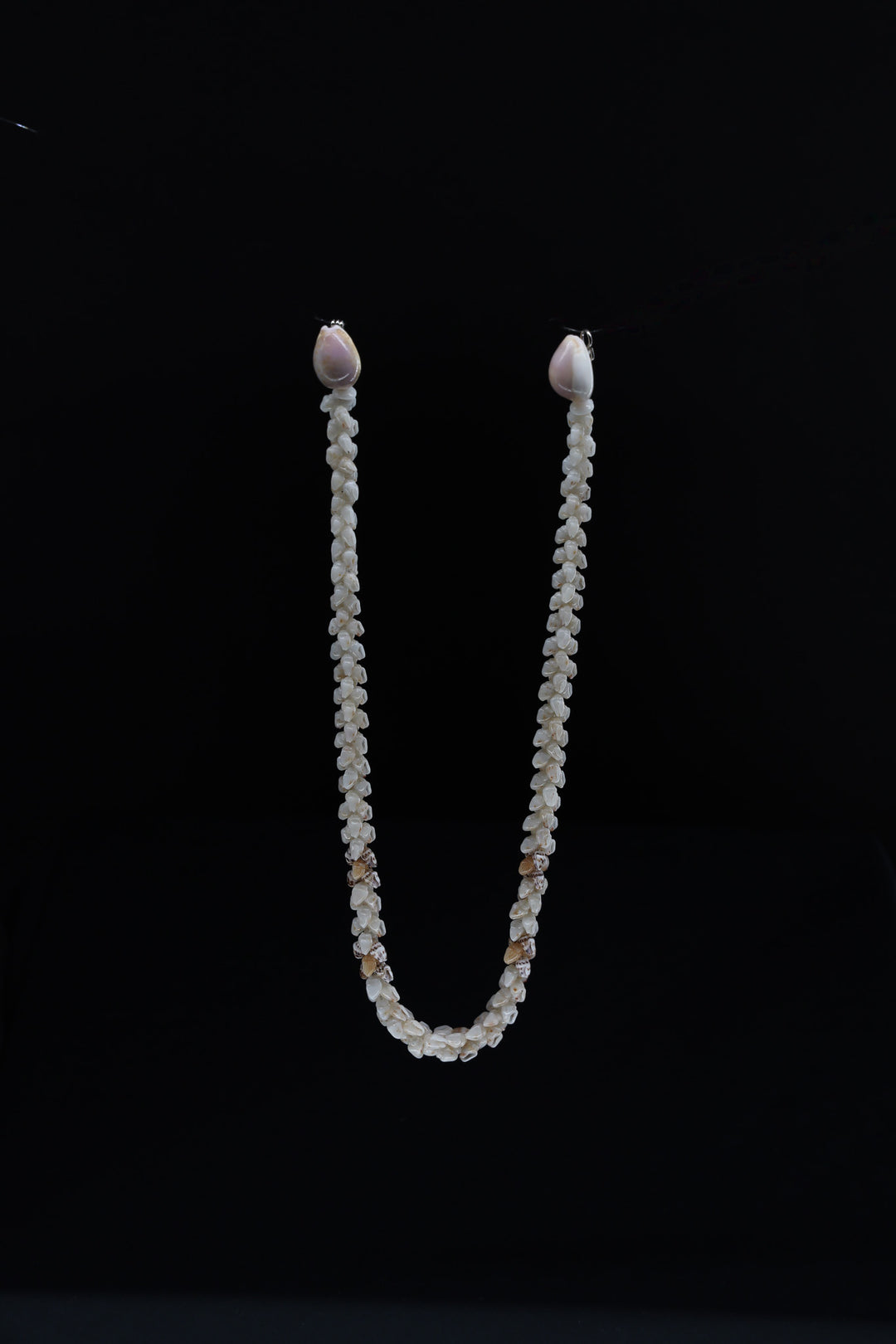 18.75" Niʻihau Shell Lei | Pikake Style