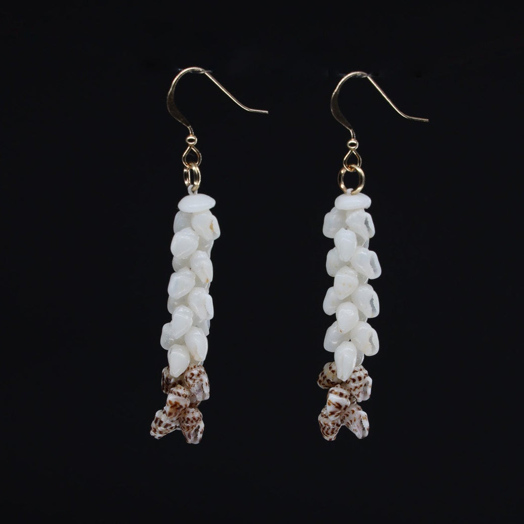 1.5" Niʻihau Shell Earring | Momi | Pīkake