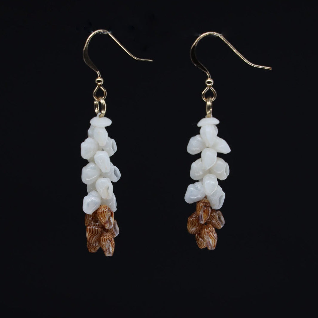 1.25" Niʻihau Shell Earring | Momi | Pīkake