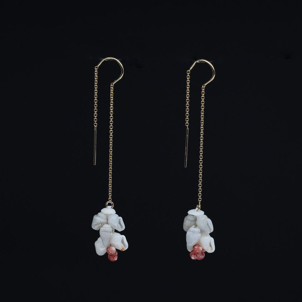 2.25" Niʻihau Shell Earring | Kipona | Threader